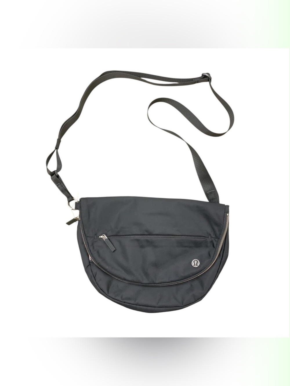 lululemon athletica Black Crescent Crossbody Messenger Bag
